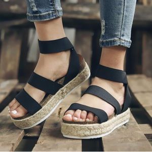 Slip on black Espadrilles